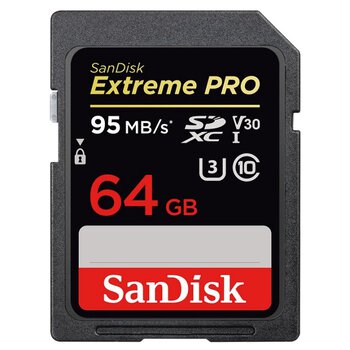 SanDisk SDXC 64GB Extreme PRO 95MB/s 633x UHS-I