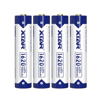 XTAR R03/AAA 1.5V Li-ion 1620mWh 1000mAh - 4 sztuki