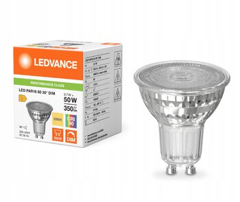ZAR.LED 3,7W GU10 Ledvance Ciepła 3000K DIM (kąt świecenia 36 stopni) ZAR.LED 3,7W GU10 Ledvance Ciepła 3000K DIM (kąt świecenia 36 stopni)