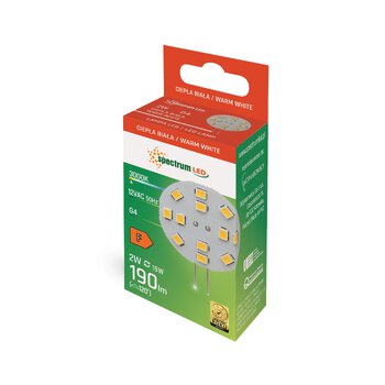 Żarówka LED G4 2W Spectrum WOJ13782 Żarówka LED G4 2W Spectrum WOJ13782