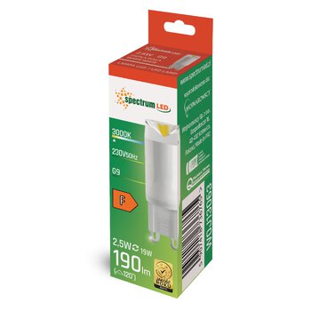 Żarówka LED G9 2,5W Spectrum WOJ13063 Żarówka LED G9 2,5W Spectrum WOJ13063