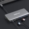 Adapter 10w1 MOKiN MOUC1801-J Hub USB-C to 2x USB 3.0 + USB 2.0 + HDMI + USB-C + microSD, SD + VGA + RJ45 + 3.5mm jack